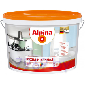 Краска ВД-ВАЭ Alpina  Кухня и Ванная База 3 2,35 л / 3,24 кг