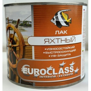Лак алкидно-уретановый "EUROCLASS" яхтный 0,8 кг