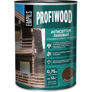 Антисептик лаковый тон-ий бесцветный PROFIWOOD атмосфер.алкидный 0,75л/0,7кг