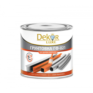 Грунтовка ГФ-021 "DEKOR" белая 0,8 кг