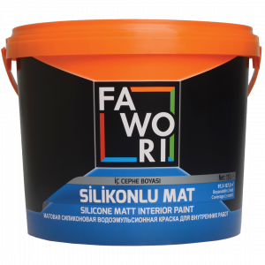 Краска для внутренних работ (матовая) FAWORI SILICONE MATT INTERIOR 10LT