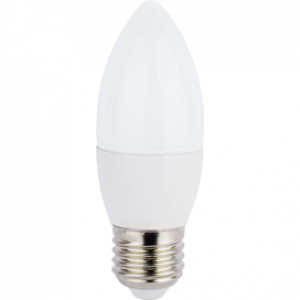 Л.с. Ecola candle LED 7,0W 220V E27 4000K свеча (композит) 103x37