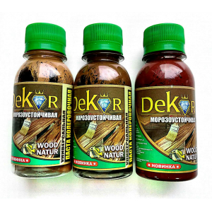 Паста колерная  "DEKOR" WOOD NATUR для лаков ольха 0,1 кг