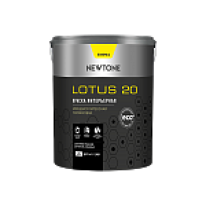 Краска ВД «NEWTONE LOTUS 20» моющаяся интерьерная латексная полуматовая (База A) NEW 8.5 л 10,9 кг