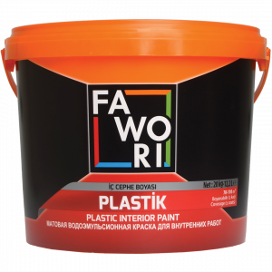 Краска для внутренних работ (матовая) FAWORI PLASTIC MIX-1 10LT