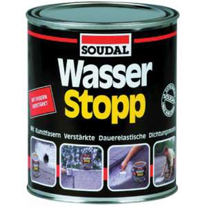 Мастика гидроизоляционная кровельная "Soudal" Wasserstop 4 кг