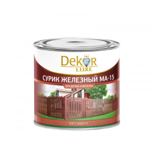 Сурик железный МА-15 ГОСТ "DEKOR" 1,8 кг