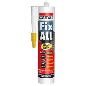 Клей-герметик гибридный "Soudal" Fix All High Tack белый 290 мл