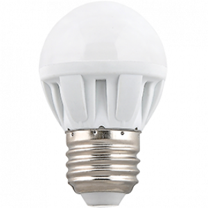Л.с. Ecola Light Globe  LED  5,0W G45  220V E27 2700K шар 75x45