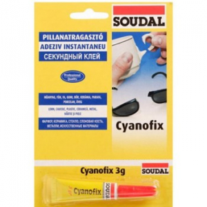 Клей монтаж.цианоакрилат. "Soudal" 84А Cyanofix 3 гр