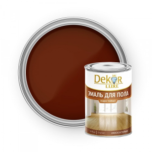Эмаль для пола "DEKOR" "GOLD" красно-коричневая 0,8 кг