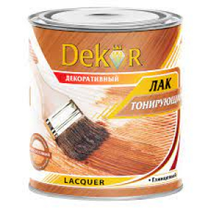 Лак тонирующий для дерева "DEKOR" декоративный сосна 0,65 кг