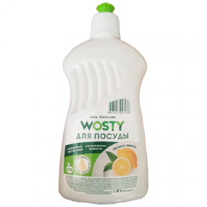 Средство для мытья посуды (гель) "Wosty"(аромат лимона) 500мл