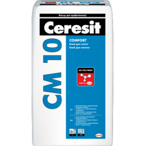 Ceresit/СМ 10/5 кг Растворная сухая облицовочная смесь (для недефор. оснований)