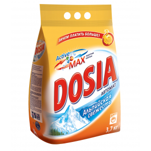 Средство моющее"Dosia"для автоматических стиральных машин Dosia Автомат Альпийская свежесть , 3,7кг