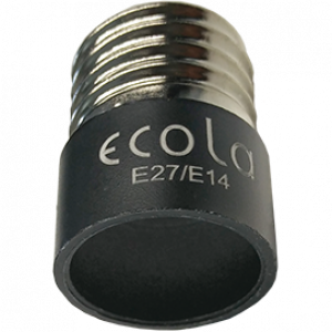 Ecola base Переходник с цоколя E27 на E14 Черный