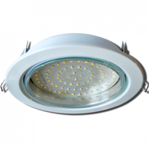 Ecola GX70-H5 светильник белый встр. без рефл. 53x151 (кd135)
