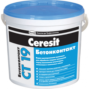 Ceresit/CT 19/Грунтовка адгезионная (бетоконтакт) 2л