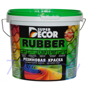 Резиновая краска №15 Оргтехника 6 кг SUPER DECOR РФ