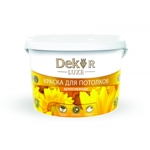 Краска ВД-АК 216 "DEKOR" для потол. белосн 1,1 кг