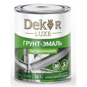Грунт-эмаль "DEKOR" SPRINT 3 в 1 быстросохнущая желтая 0,9 кг
