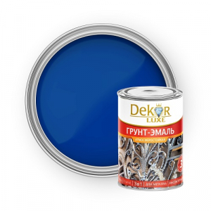 Грунт-эмаль 3 в 1 алкидная "DEKOR" синяя 0,9 кг