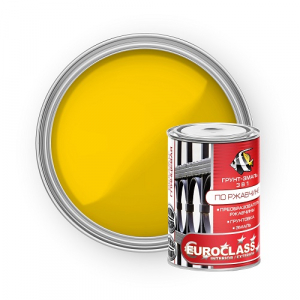 Грунт-эмаль по ржавчине "EUROCLASS" желтая 0,9 кг