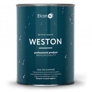 Лак водоотталкивающий по камню Elcon Weston бесцветный (с мокрым эффектом) 0,9л