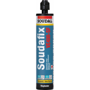 Клей для фиксации в полостях "Soudal" Soudafix VE400-SF серый 280 мл