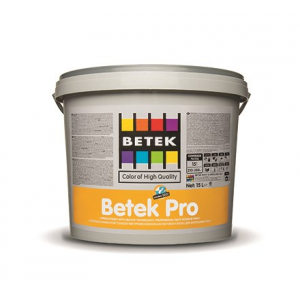 Краска для внутренних работ (матовая) BETEK PRO 15LT