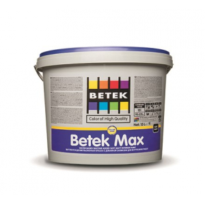 Краска для внутренних работ (шелковистая) BETEK MAX WHITE 15LT