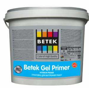 Тиксотропный грунт для внутренних работ BETEK GEL PRIMER 15 LT