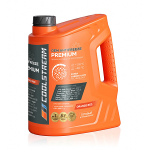 Охлаждающая жидкость (антифриз) "CoolStream Premium 40" канистра 5 кг, оранжевый