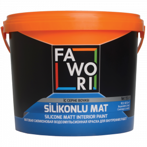 Краска для внутренних работ (матовая) FAWORI SILICONE MATT INTERIOR MİX-1 2,5LT