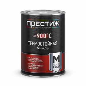 Эмаль ТЕРМОСТОЙКАЯ МАСТЕР "Престиж" черная до 700С ф. 0,8кг РФ