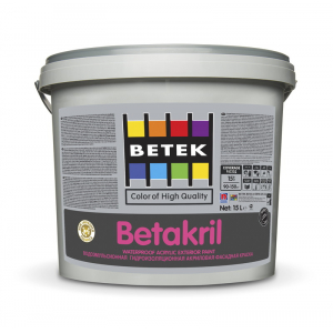 Краска для фасадных работ BETAKRIL RG1 15LT