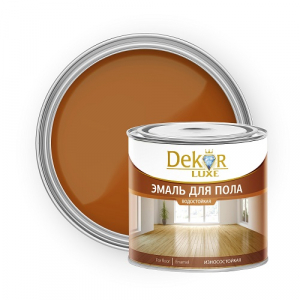 Эмаль для пола "DEKOR" "GOLD" золотисто-коричневая 1,8 кг